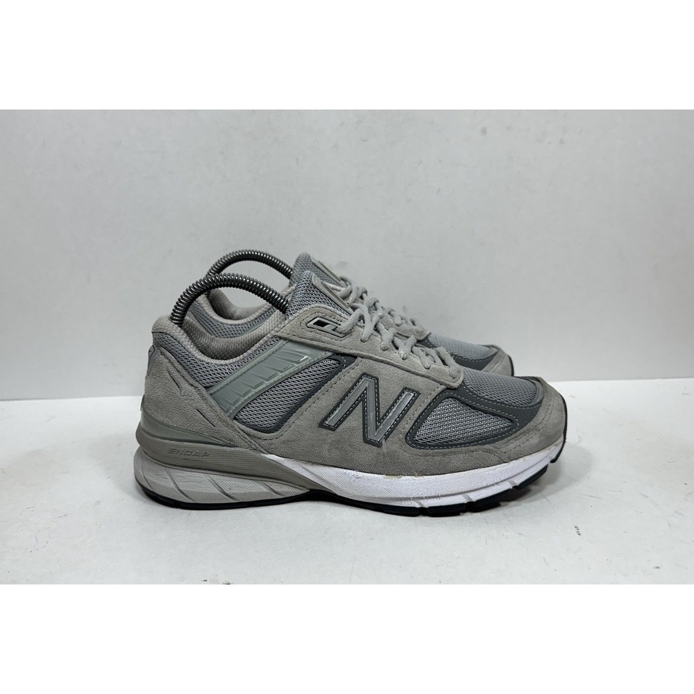 New Balance 990v5 Made In USA Castlerock Grey Athletic Sneakers Womens Sz 7 2E